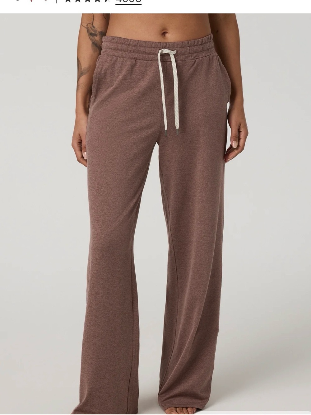 14. Vuori Halo essential Wide-Leg Pants - Sable Heather